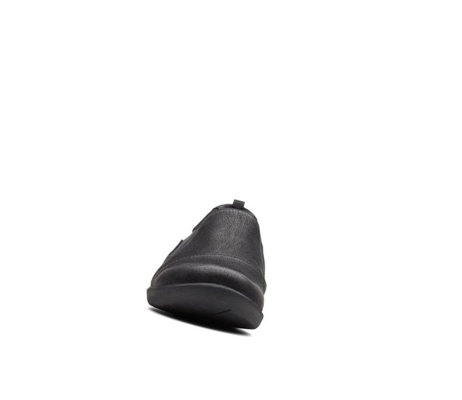 Clarks Sillian Paz Weite Fit Slip On Schuhe Damen Schwarz | OBTP82317