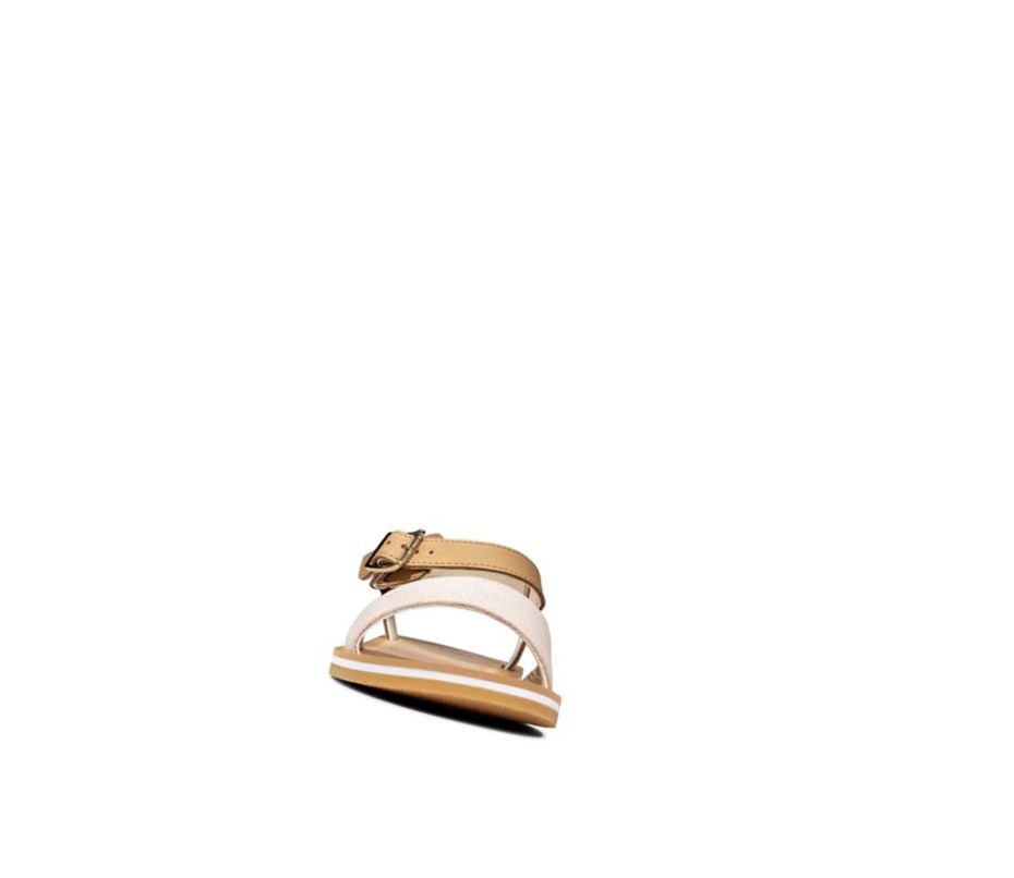 Clarks Skylark Hope Leder Lässige Sandalen Mädchen Rosa | XAMY46182