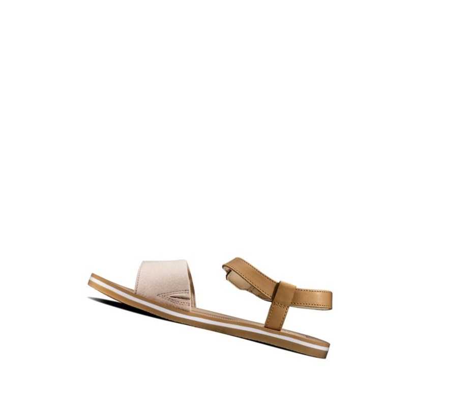 Clarks Skylark Hope Leder Lässige Sandalen Mädchen Rosa | XAMY46182