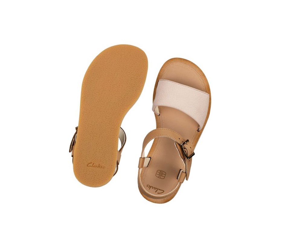 Clarks Skylark Hope Leder Lässige Sandalen Mädchen Rosa | XAMY46182