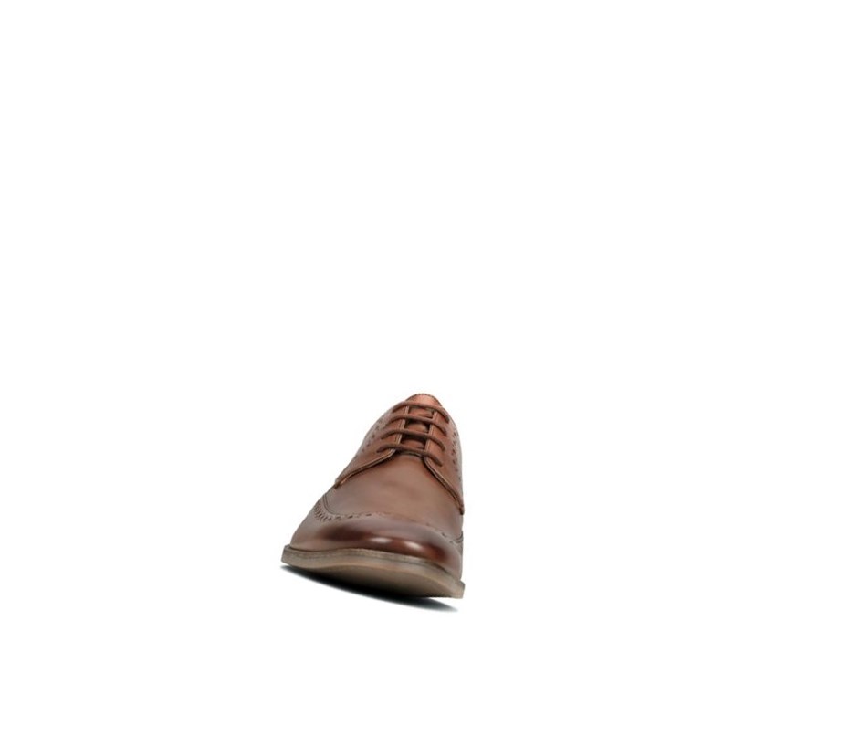 Clarks Stanford Limit Leder Brogues Herren Braun | GVMS17052