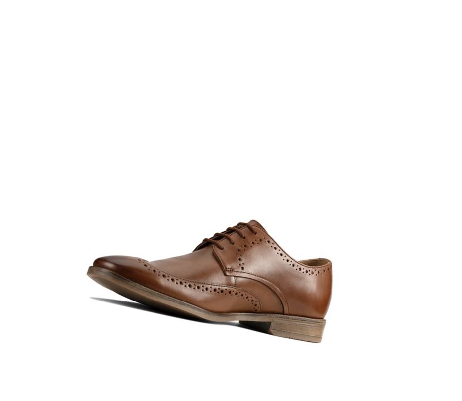 Clarks Stanford Limit Leder Brogues Herren Braun | GVMS17052