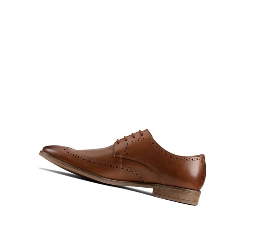 Clarks Stanford Limit Leder Brogues Herren Braun | GVMS17052
