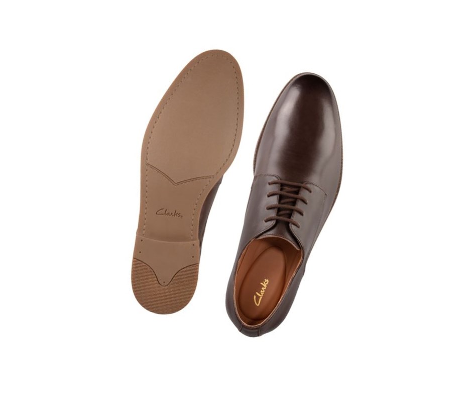 Clarks Stanford Walk Leder Wanderschuhe Herren Dunkelbraun | AEHK16284