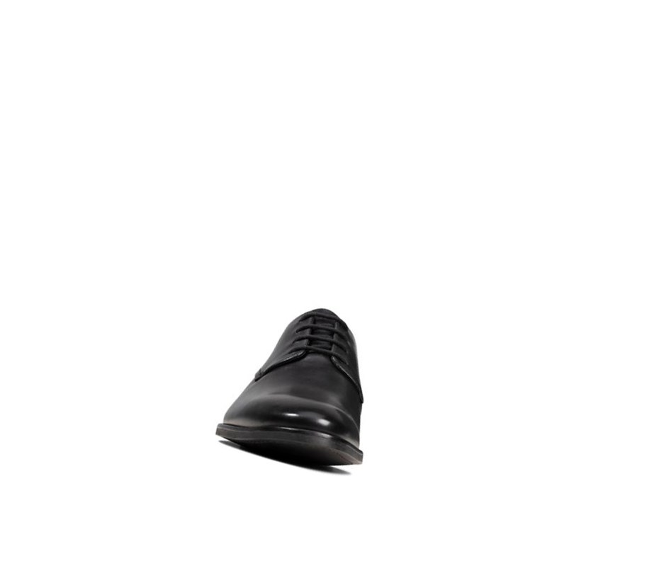 Clarks Stanford Walk Leder Wanderschuhe Herren Schwarz | SKAM73546