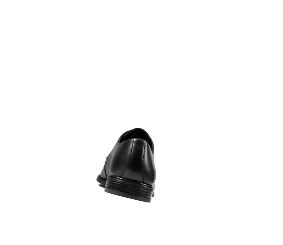 Clarks Stanford Walk Leder Wanderschuhe Herren Schwarz | SKAM73546