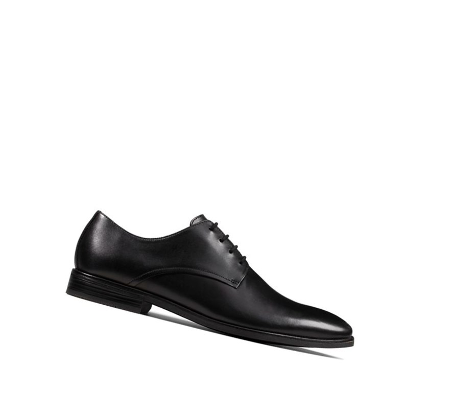 Clarks Stanford Walk Leder Weite Fit Wanderschuhe Herren Schwarz | QCRH56809