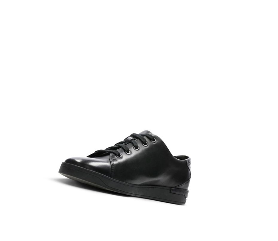 Clarks Stanway Spitze Leder Lederschuhe Herren Schwarz | QYVT06483