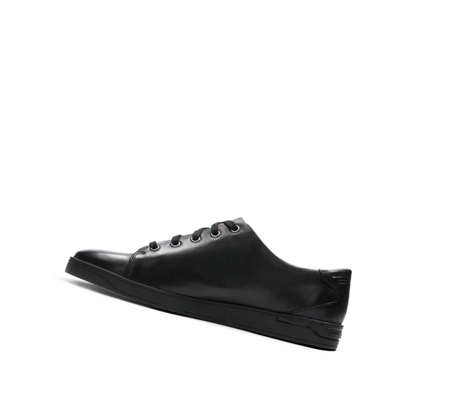 Clarks Stanway Spitze Leder Lederschuhe Herren Schwarz | QYVT06483