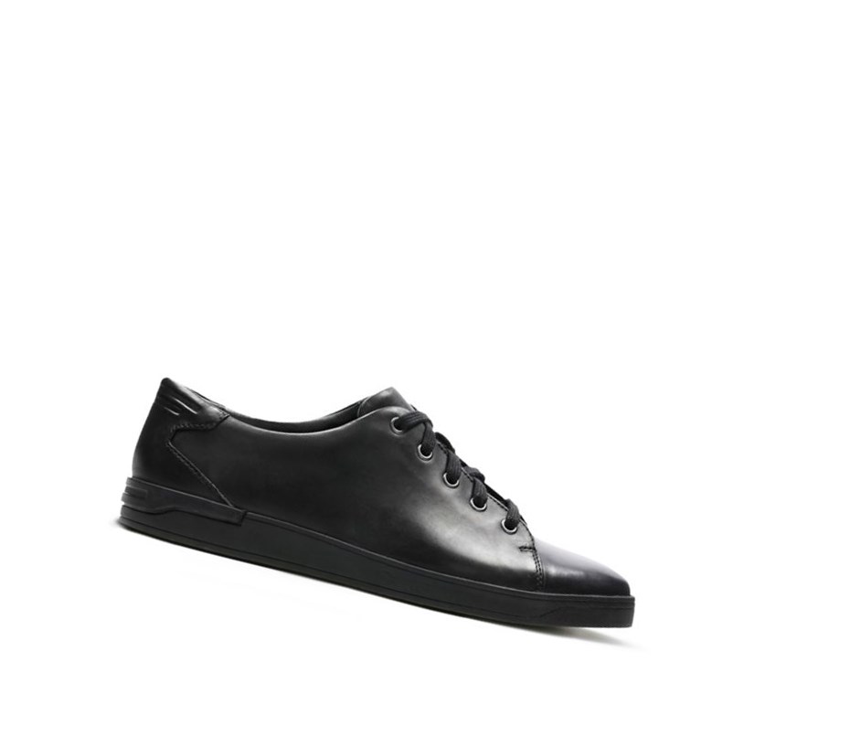 Clarks Stanway Spitze Leder Lederschuhe Herren Schwarz | QYVT06483