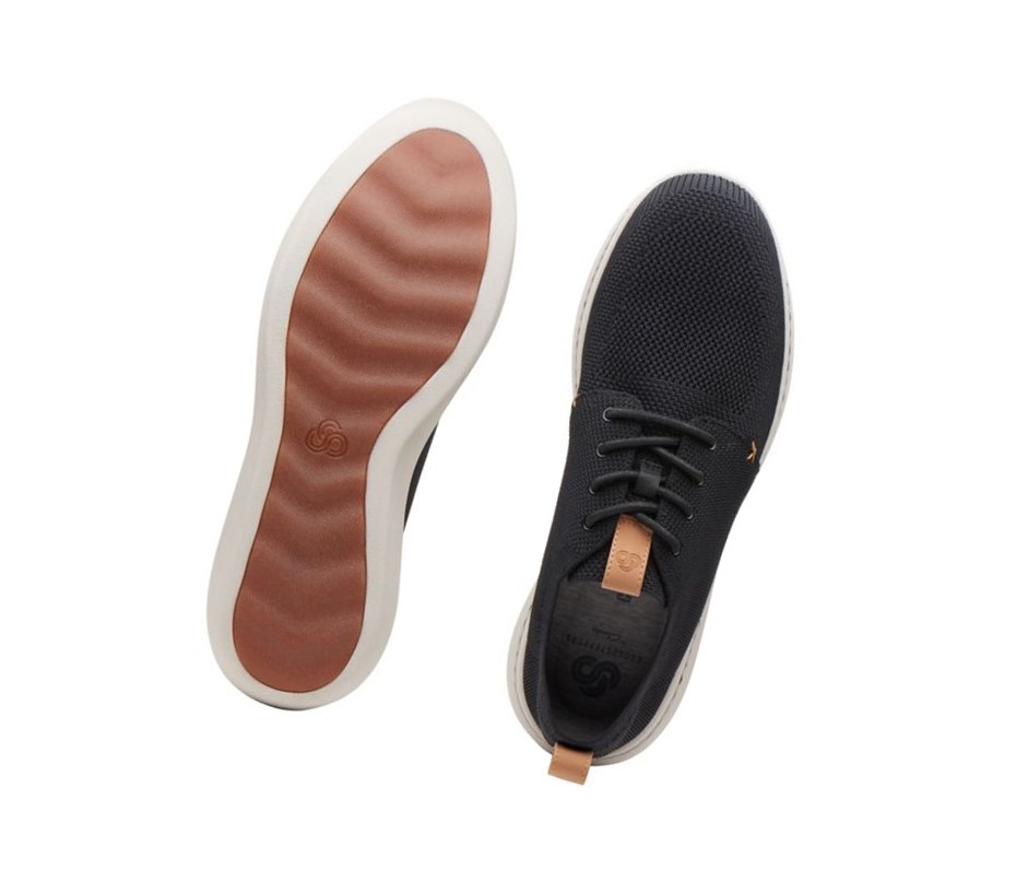 Clarks Step Urban Mix Sneakers Herren Schwarz | NDHA63791