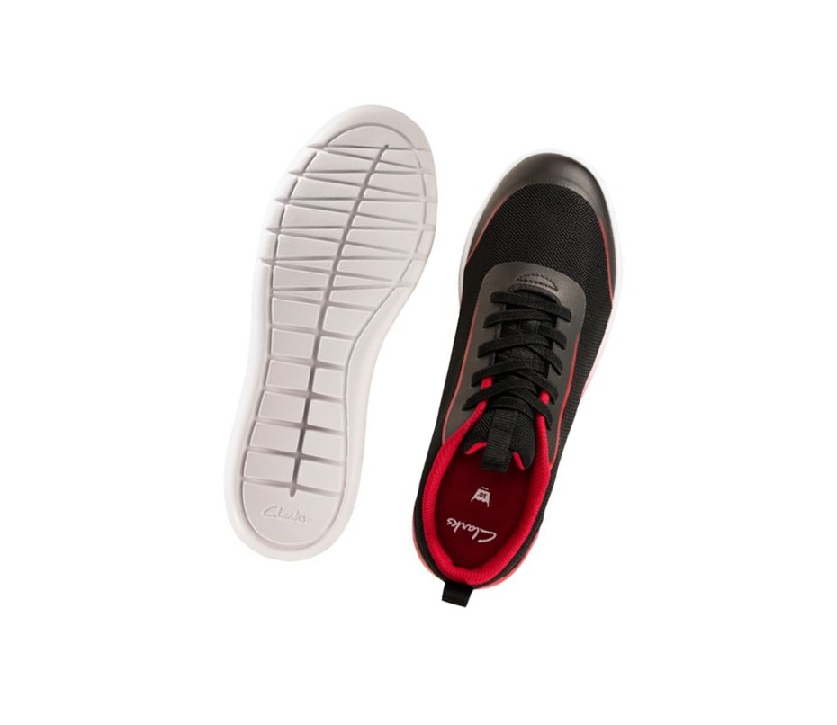 Clarks Suburb Spark Sneakers Jungen Schwarz | OXMV19034