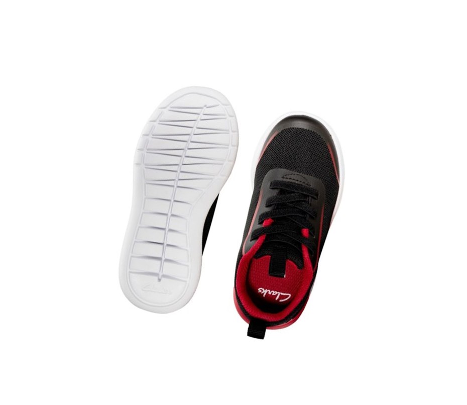 Clarks Suburb Spark Sneakers Jungen Schwarz | PNGI09675