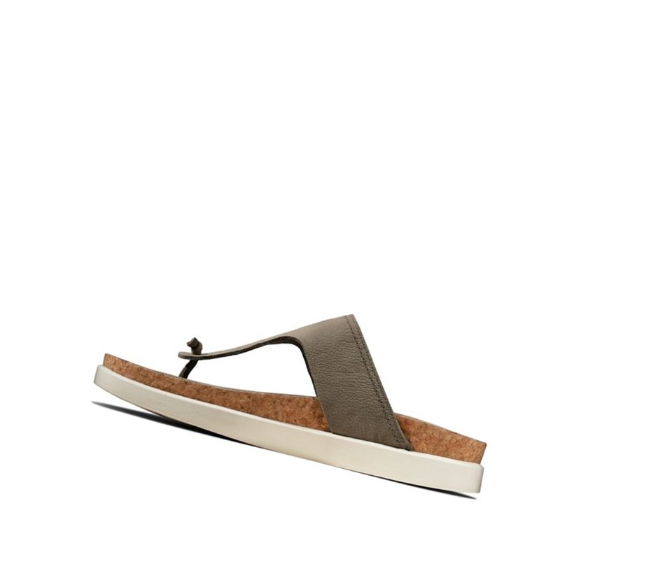 Clarks Sunder Post Nubuck Lässige Sandalen Herren Olivgrün | CBJG79514