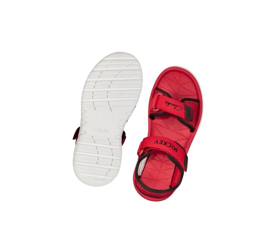 Clarks Surfing Glove Lässige Sandalen Jungen Rot | GYCZ59634