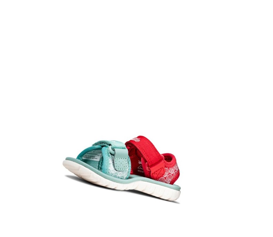 Clarks Surfing Sea Freizeitschuhe Mädchen Rot | KINF53164