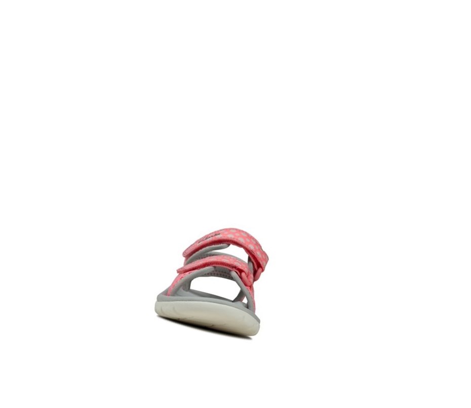 Clarks Surfing Tide Lässige Sandalen Jungen Rosa | IJHU47601