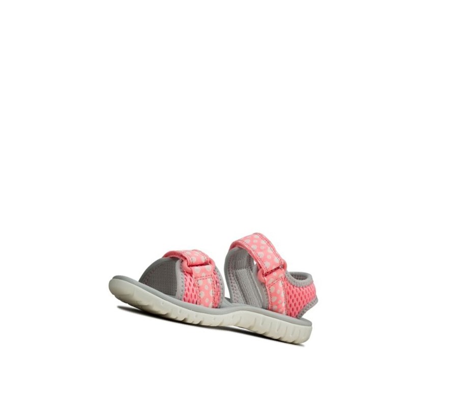 Clarks Surfing Tide Lässige Sandalen Jungen Rosa | IJHU47601