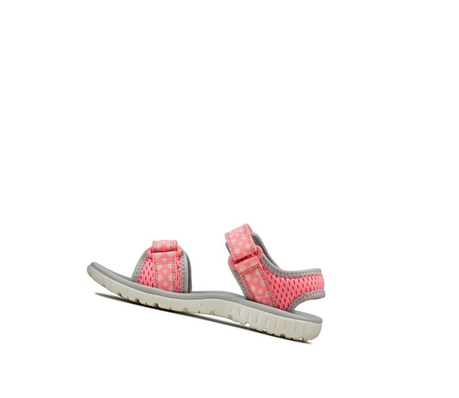 Clarks Surfing Tide Lässige Sandalen Jungen Rosa | IJHU47601