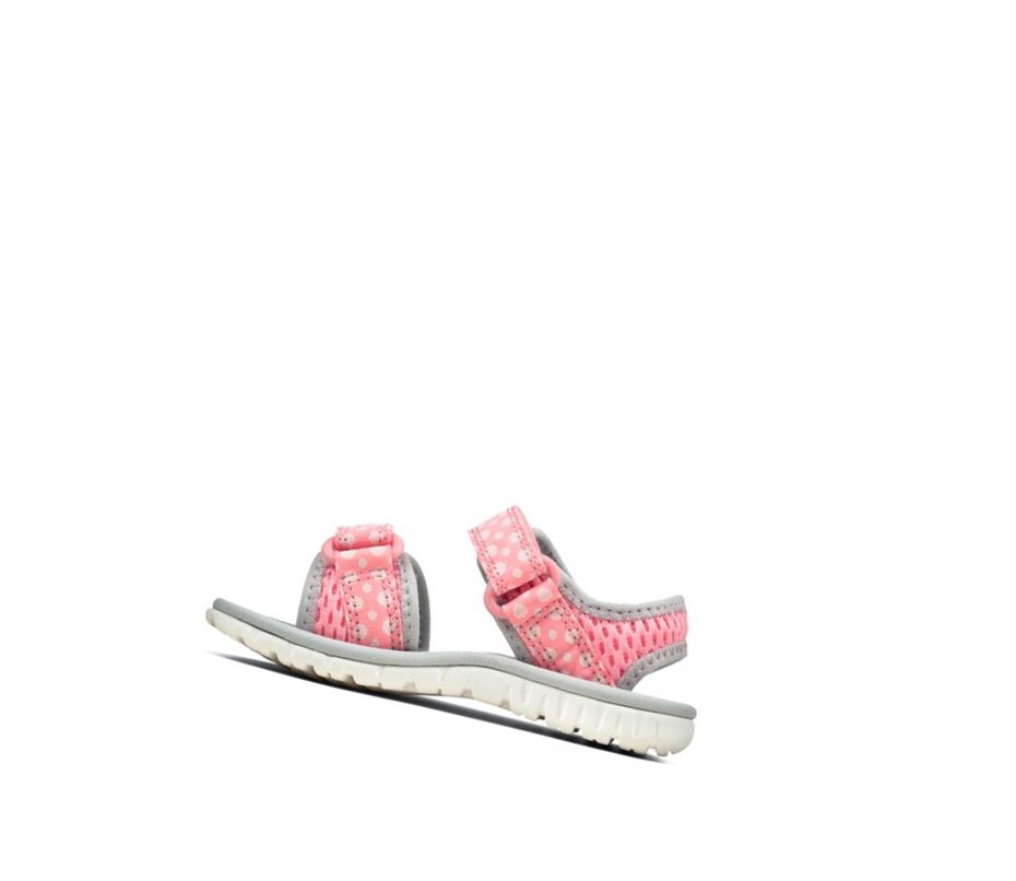 Clarks Surfing Tide Lässige Sandalen Jungen Rosa | QWYJ28497