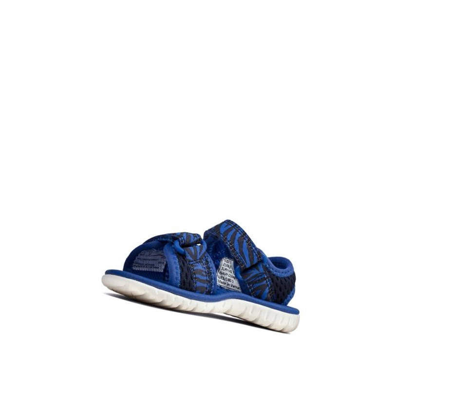 Clarks Surfing Tide Lässige Sandalen Mädchen Navy | ABNC24306