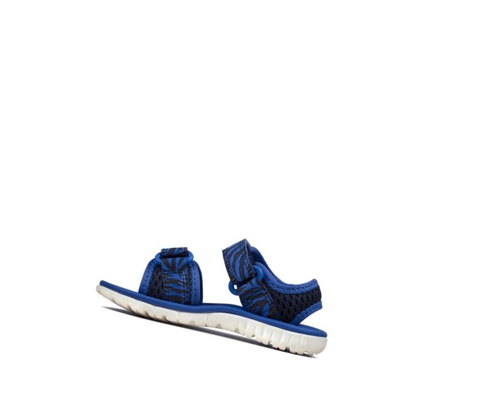 Clarks Surfing Tide Lässige Sandalen Mädchen Navy | ABNC24306