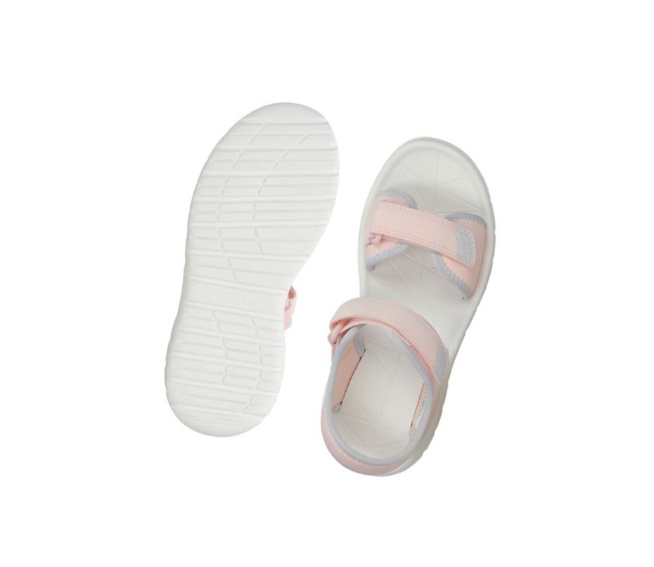 Clarks Surfing Tide Synthetik Lässige Sandalen Jungen Rosa | MQDI43168