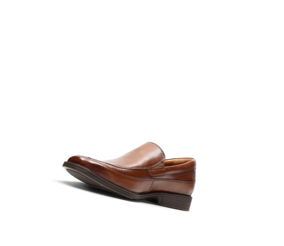 Clarks Tilden Free Leder Weite Fit Loafers Herren Dunkelbraun | VXKA43192