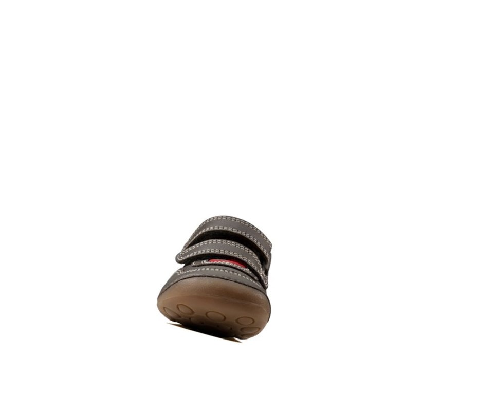 Clarks Tiny Dusk Leder Wanderschuhe Jungen Grau | IEAP46285