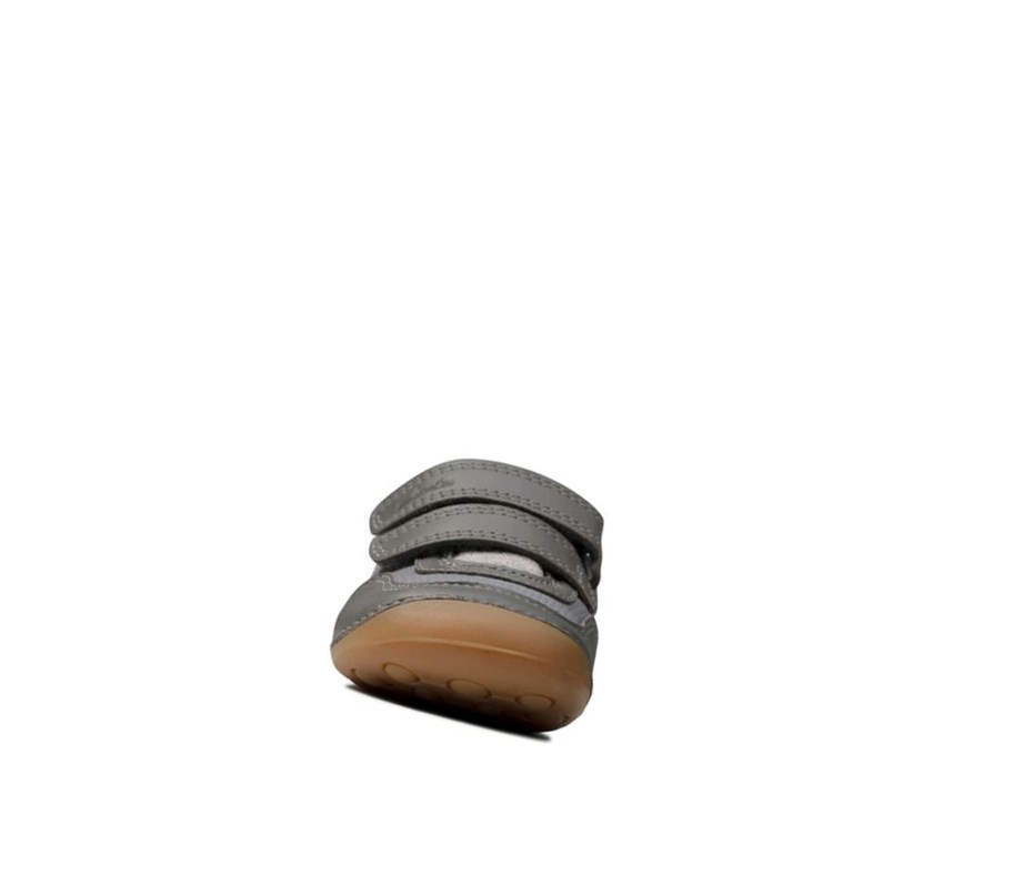 Clarks Tiny Dusk Wildleder Wanderschuhe Jungen Grau | SYLJ48605