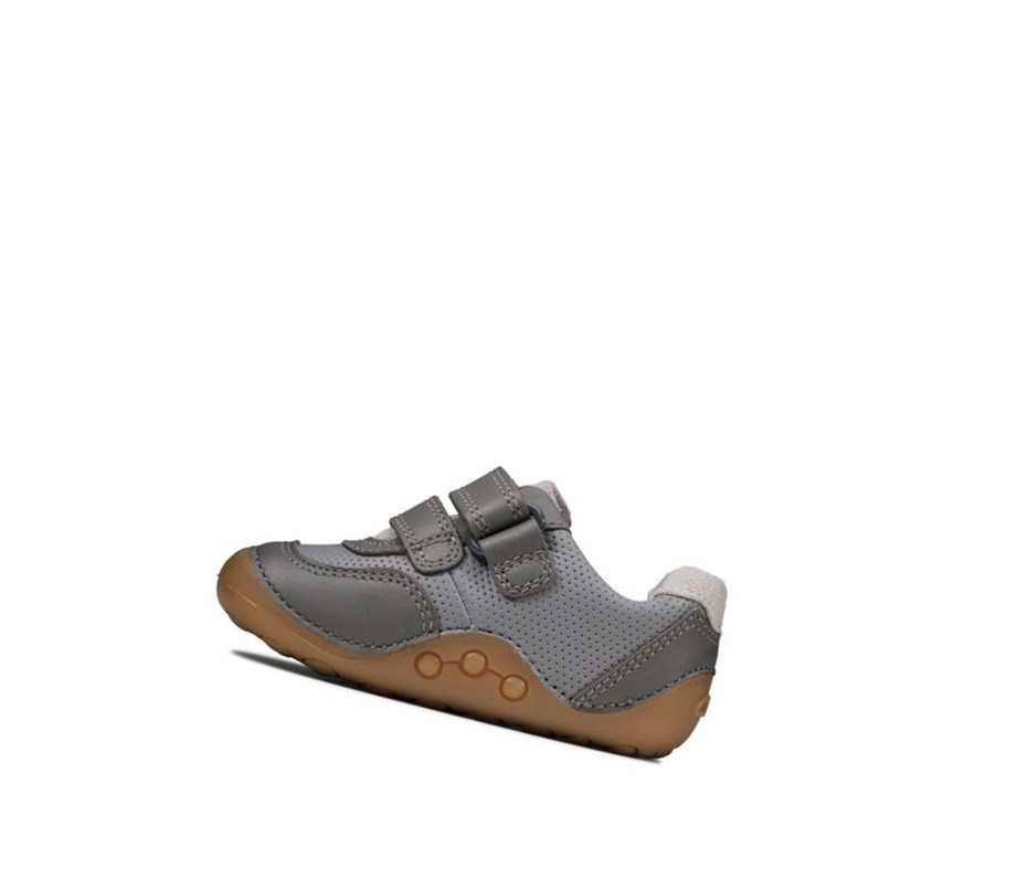 Clarks Tiny Dusk Wildleder Wanderschuhe Jungen Grau | SYLJ48605