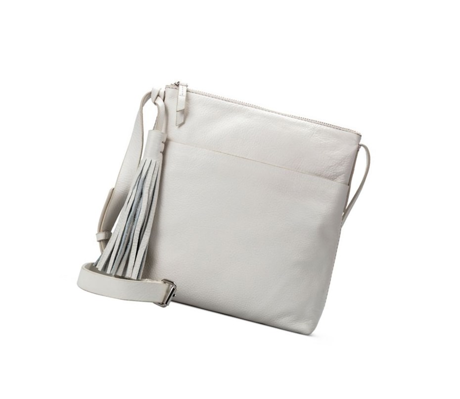 Clarks Topsham Shine Leder Leather Bags Damen Weiß | YFDE81640