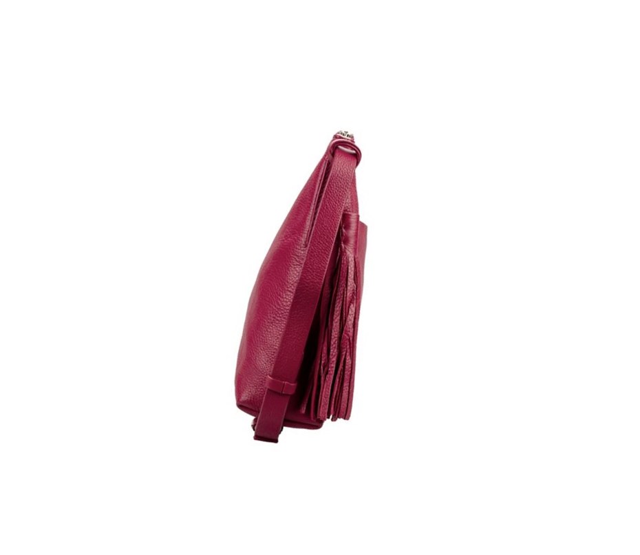 Clarks Topsham Shine Leder crossbody taschen Damen Fuchsie | GOBT65084