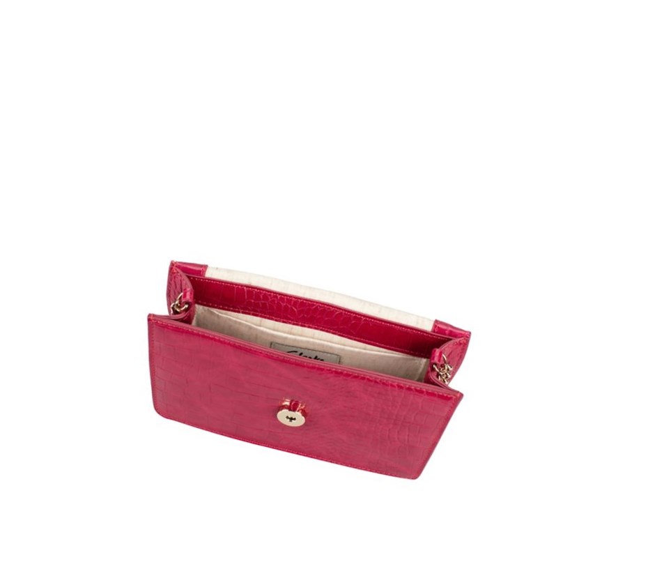 Clarks Treen Willow Leather Bags Damen Fuchsie | USZD23816
