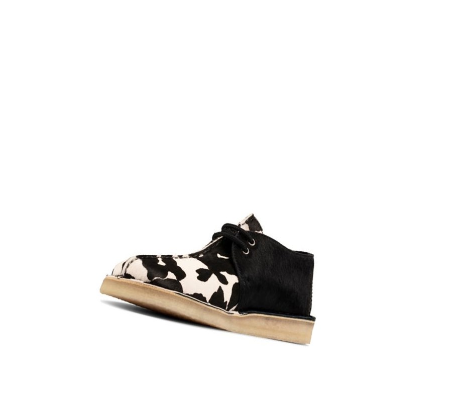 Clarks Trek Smart Lässige Print Leder Lederschuhe Herren Schwarz | MSNJ14257