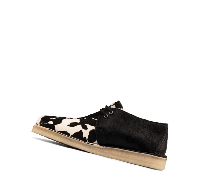 Clarks Trek Smart Lässige Print Leder Lederschuhe Herren Schwarz | MSNJ14257