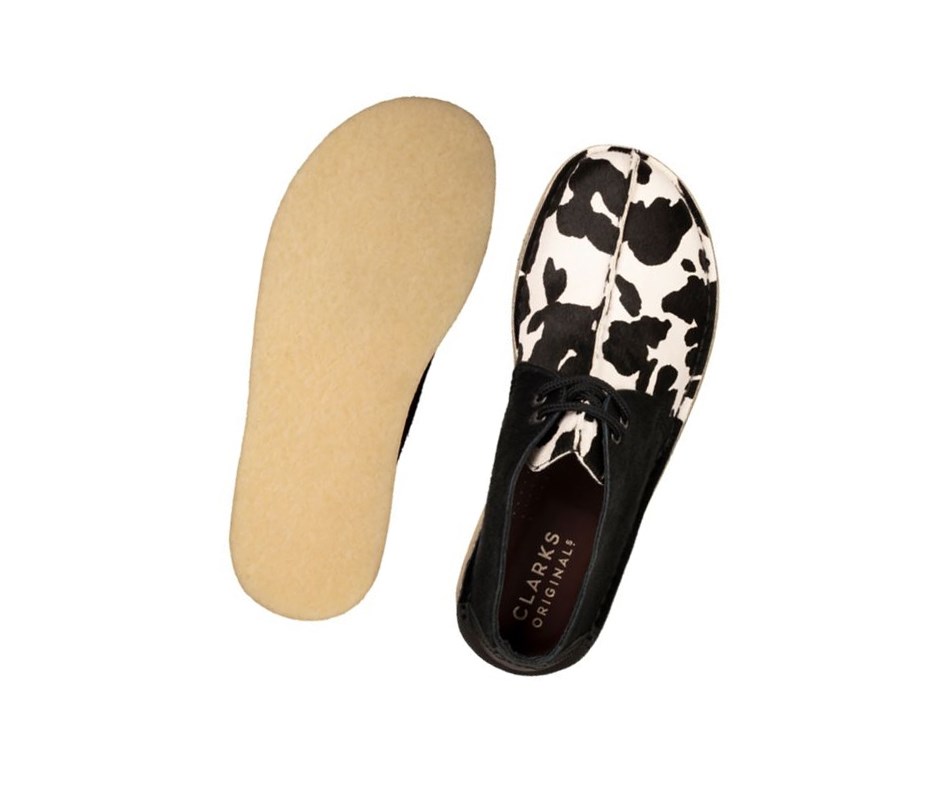 Clarks Trek Smart Lässige Print Leder Lederschuhe Herren Schwarz | MSNJ14257