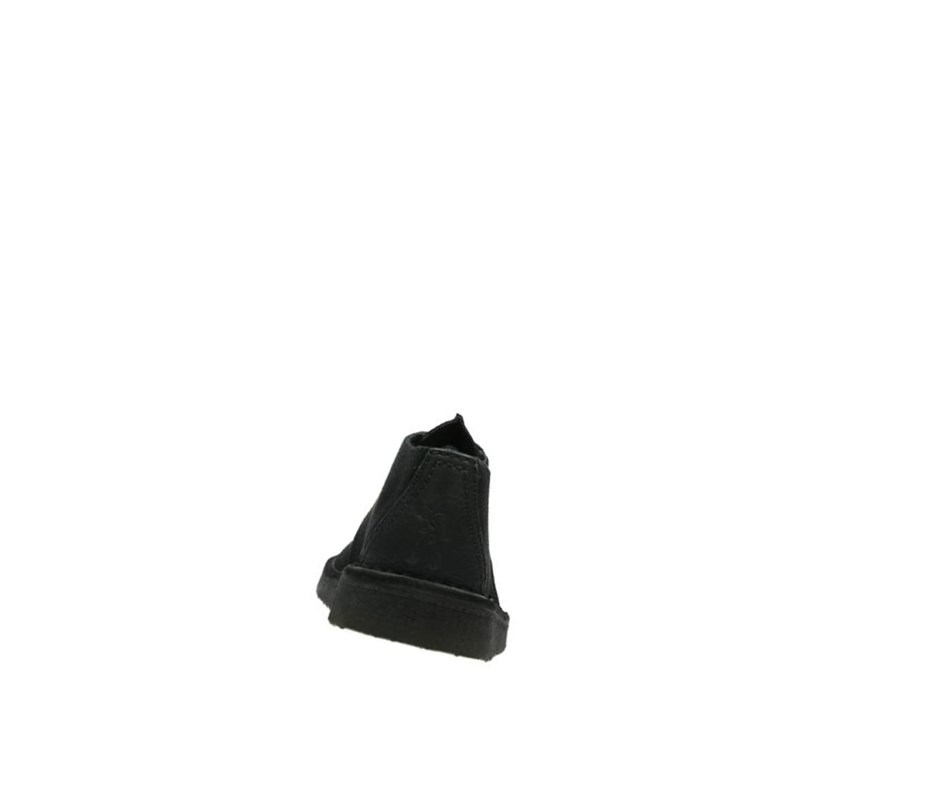 Clarks Trek Wildleder Wüstenstiefel Herren Schwarz | YBTE76840