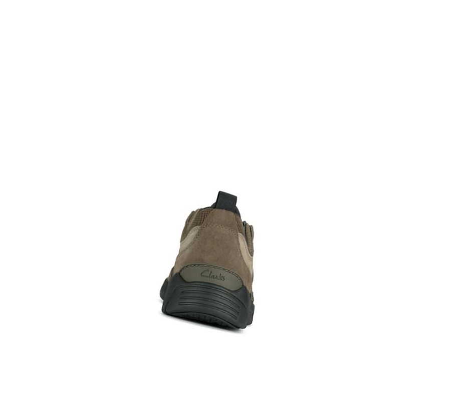 Clarks Tri Active Spitze Leder Lederschuhe Herren Dunkelolivgrün | AKXP86137
