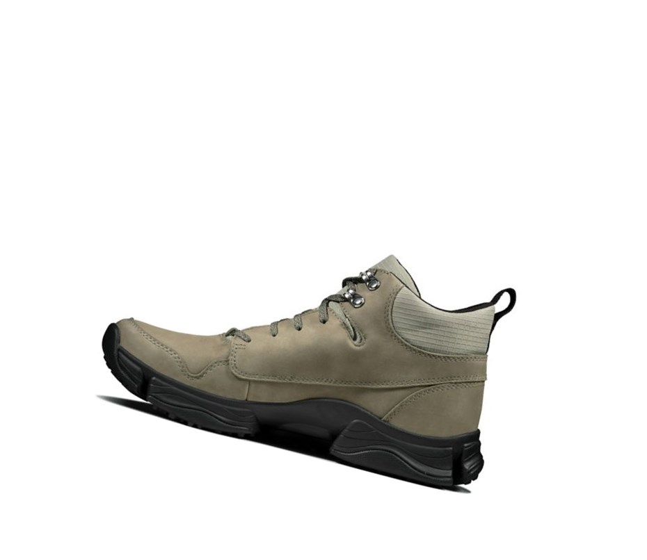 Clarks Tri Path Hike Textil Wanderschuhe Herren Olivgrün | EZNL80153