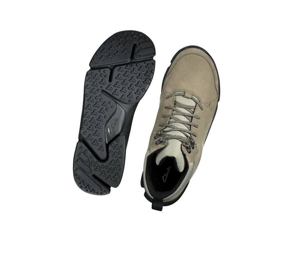 Clarks Tri Path Hike Textil Wanderschuhe Herren Olivgrün | EZNL80153