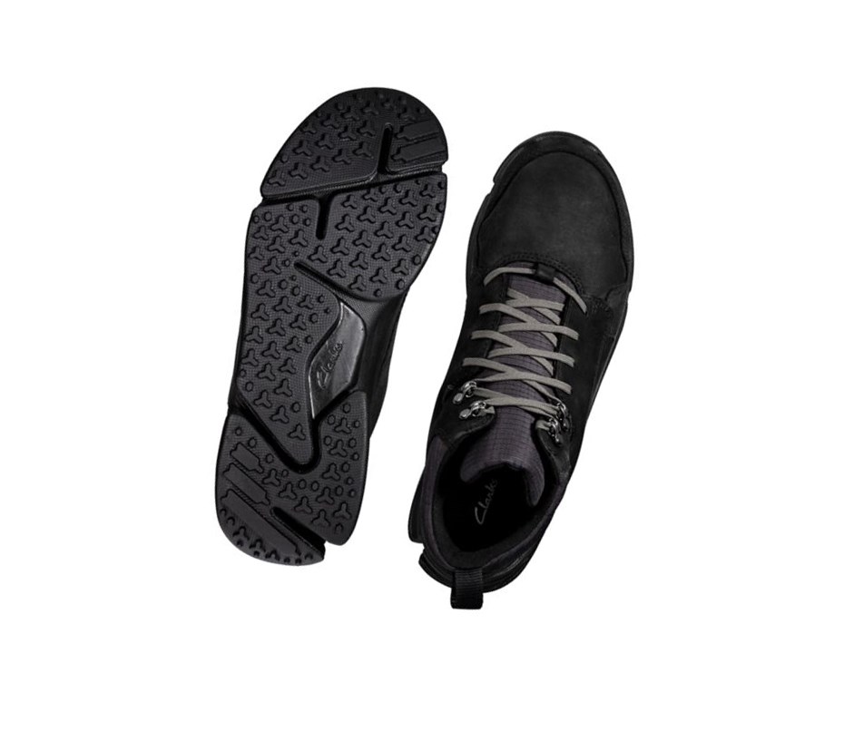 Clarks Tri Path Hike Textil Wanderschuhe Herren Schwarz | REMD75608