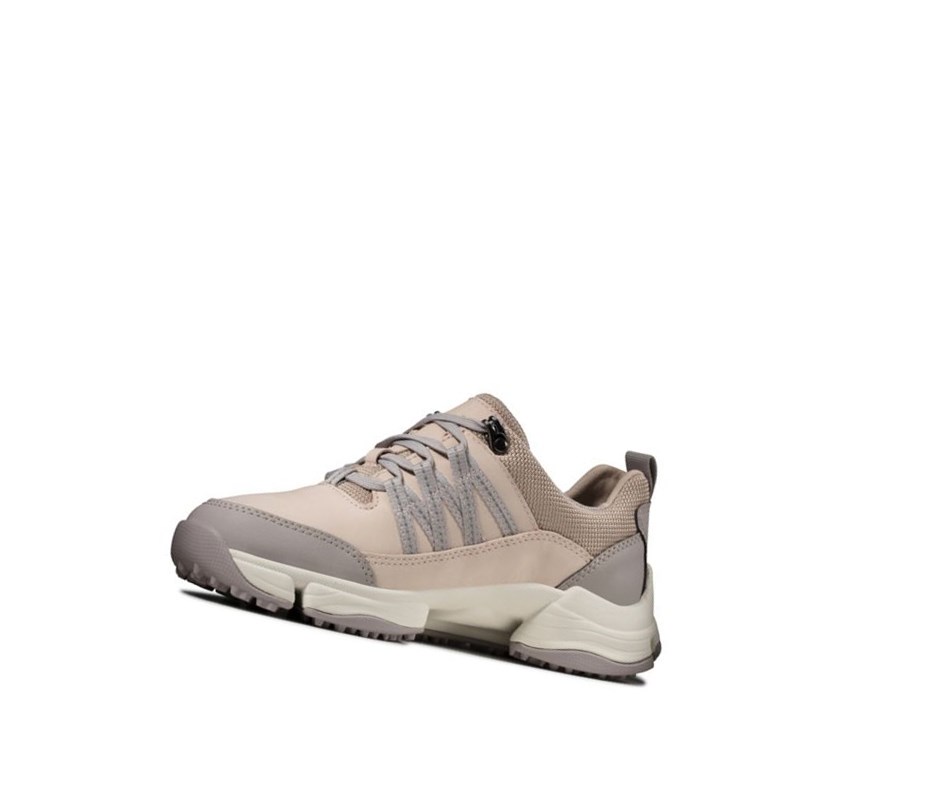 Clarks Tri Path Lo Nubuck Freizeitschuhe Damen Hautfarbe | SJEV67802