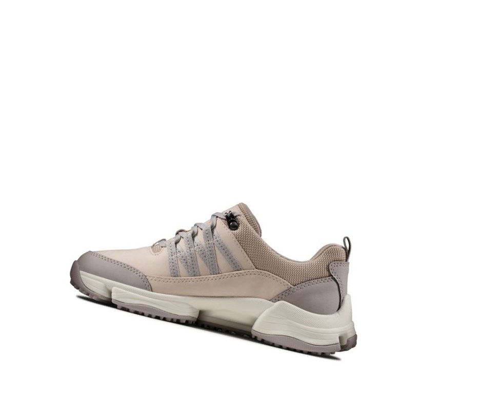 Clarks Tri Path Lo Nubuck Freizeitschuhe Damen Hautfarbe | SJEV67802