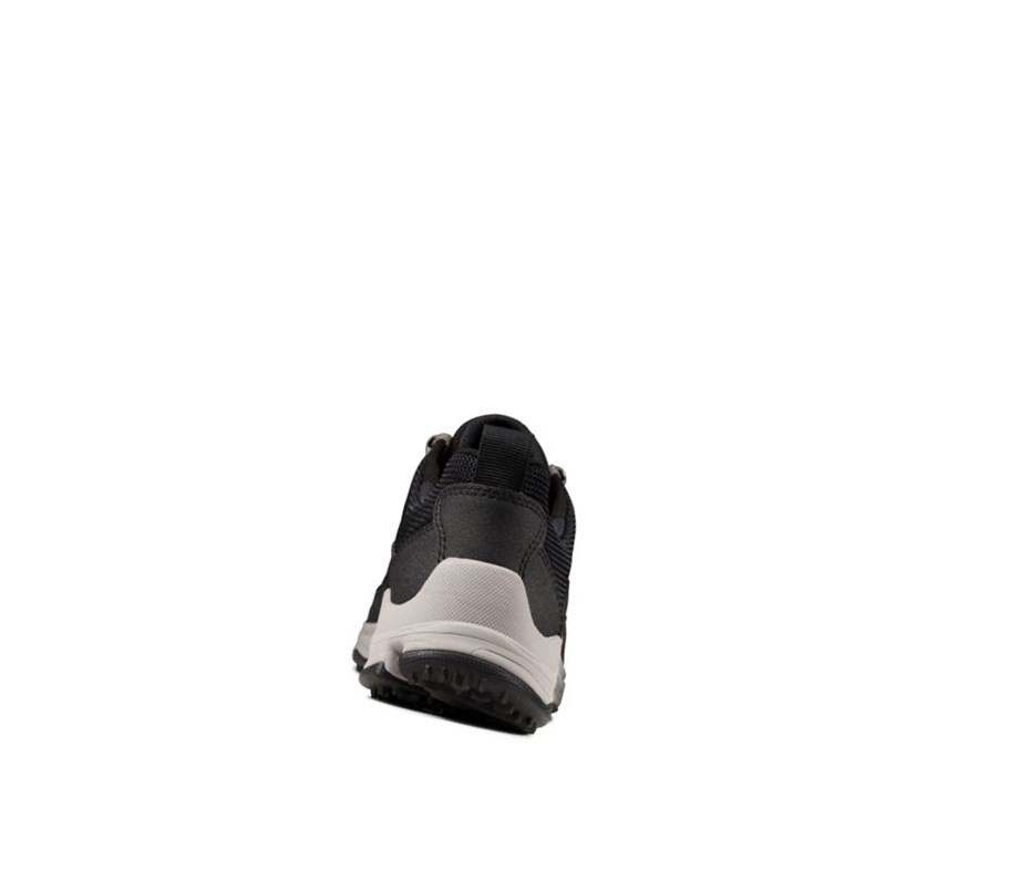 Clarks Tri Path Lo Nubuck Freizeitschuhe Damen Schwarz | UVEQ26745