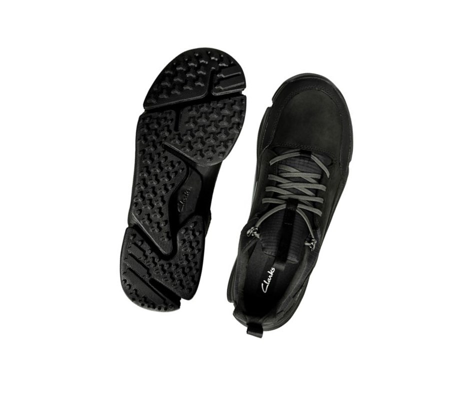 Clarks Tri Path Walk Textil Sneakers Herren Schwarz | HBIL61498