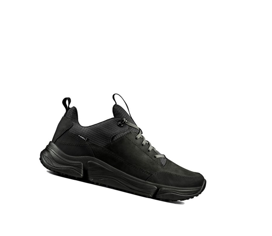 Clarks Tri Path Walk Textil Sneakers Herren Schwarz | HBIL61498