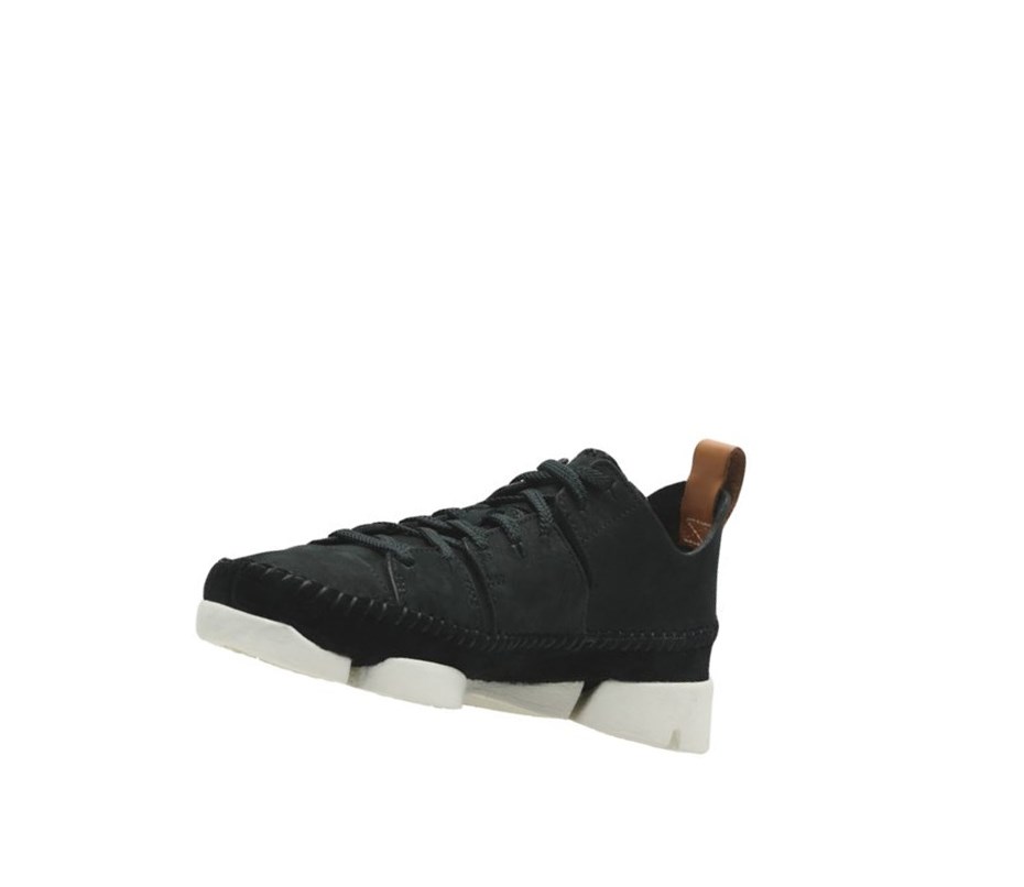 Clarks Trigenic Flex Nubuck Sneakers Damen Schwarz | DQJP97250