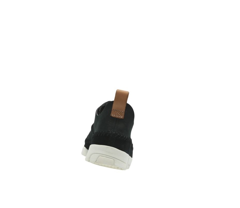 Clarks Trigenic Flex Nubuck Sneakers Damen Schwarz | DQJP97250