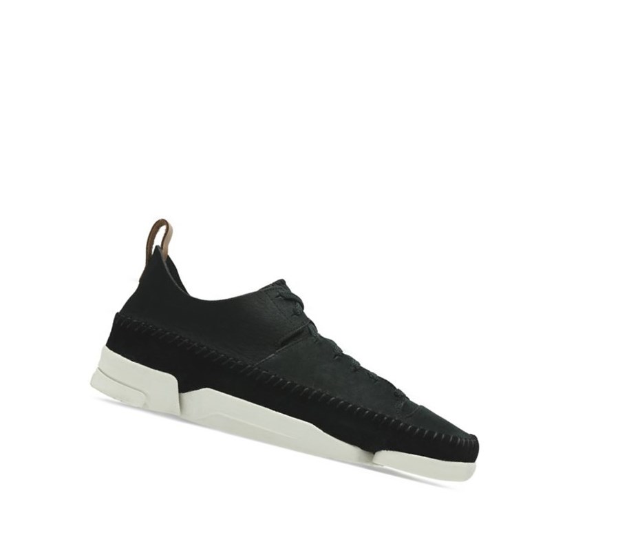 Clarks Trigenic Flex Nubuck Sneakers Damen Schwarz | DQJP97250